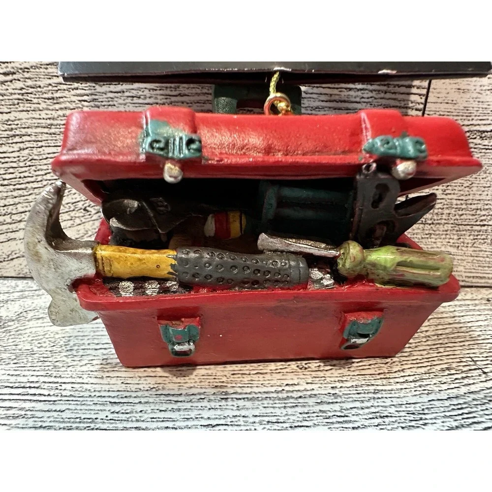 CHRISTMAS SHOPPE‎ Tool Box Christmas Ornament 2.75x1.75